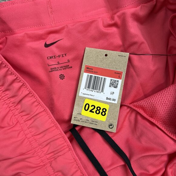 Nike Shorts Size Large Mens Pink Dri Fit Challenger 7" Brief Lined Versatile - Picture 13 of 13